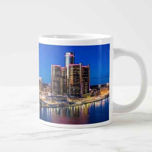 Detroit octobre Skyline Mug (Droite)