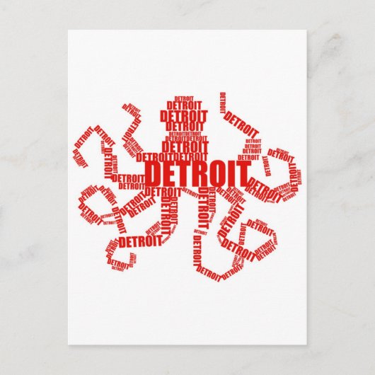 Detroit Octopus Briefkaart (Voorkant)
