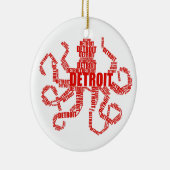 Detroit Octopus Keramisch Ornament (Rechts)