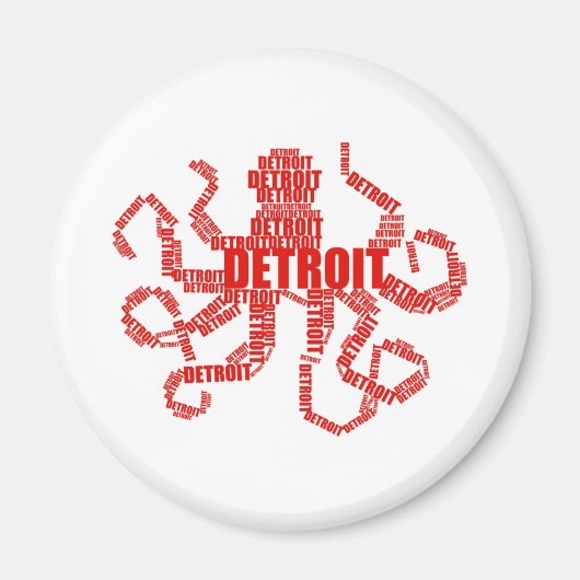 Detroit Octopus Magneet (Voorkant)