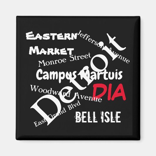 Detroit omringd door liefde magneet (Voorkant)