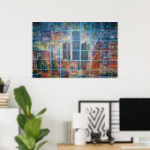 Detroit op My Mind I - Canvas Print (Thuiskantoor)