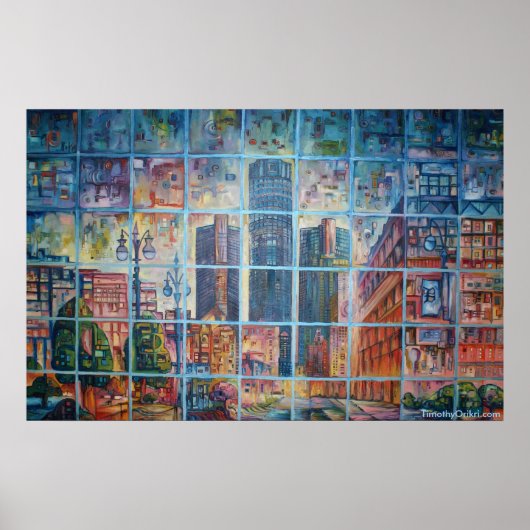 Detroit op My Mind I - Canvas Print (Voorkant)