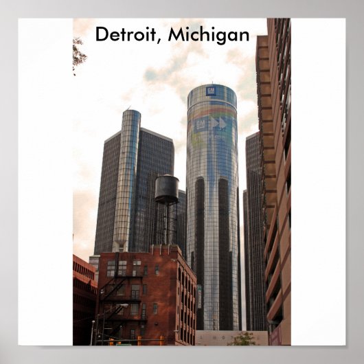 Detroit, poster Michigan (Voorkant)