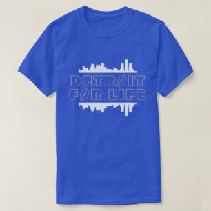 Detroit pour la vie - T-shirt argent de football