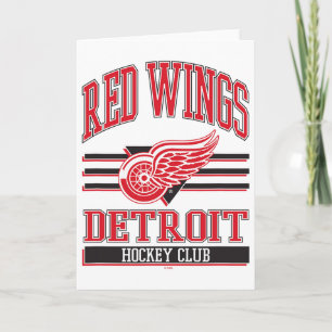 Detroit Red Wings Hockey Club Grijs Officieel Geli Kaart