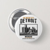 Detroit Ronde Button 5,7 Cm (Voorkant /achterkant)