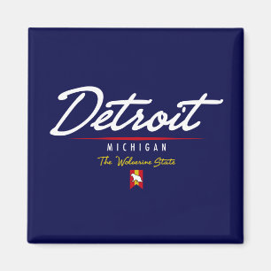 Detroit script magneet