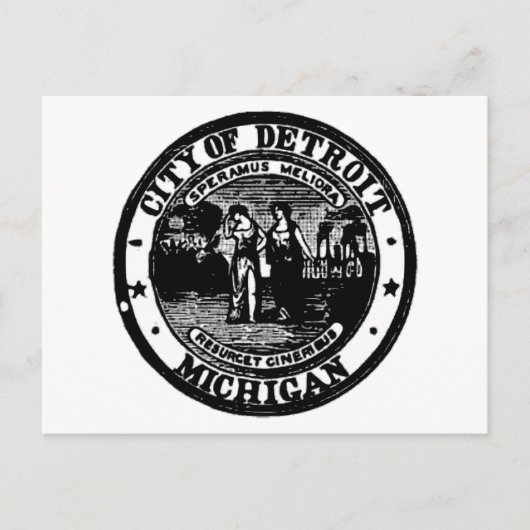 Detroit Seal Briefkaart (Voorkant)