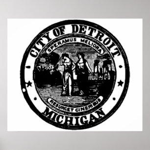 Detroit Seal Poster