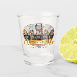 Detroit Shot Glass - Comerica Park Glas