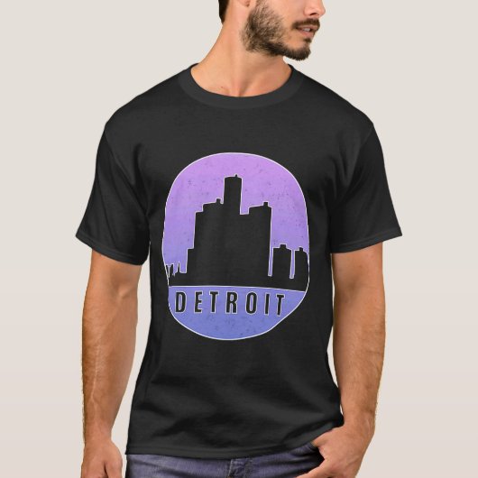 Detroit Skyline 1 T-shirt (Voorkant)