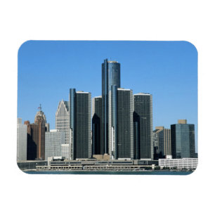 Detroit Skyline 4 Magneet