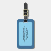 Detroit Skyline Abstracte kunst Bagagelabel (Voorkant verticaal)