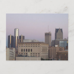 Detroit Skyline briefkaart
