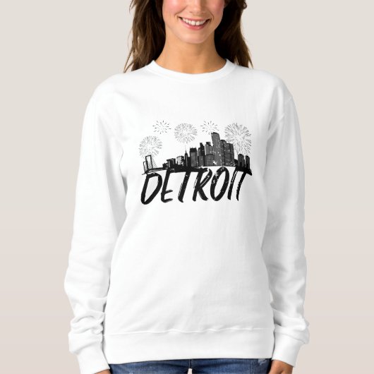 Detroit Skyline City Trui (Voorkant)