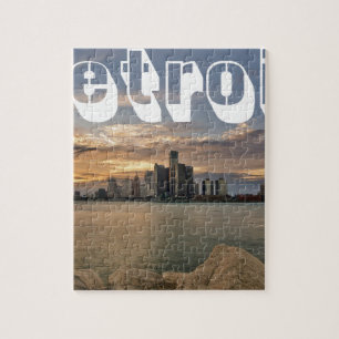 Detroit Skyline Legpuzzel