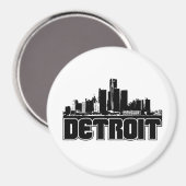Detroit Skyline Magneet (Voorkant / Achterkant)