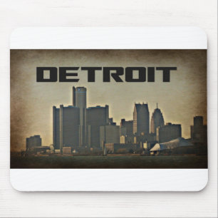 Detroit Skyline Mousepad Muismat