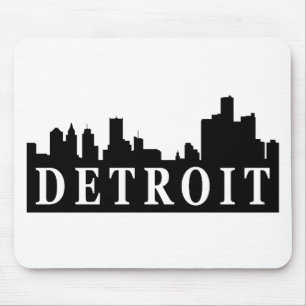 Detroit Skyline Muismat