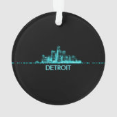 Detroit Skyline Ornament (achterkant)