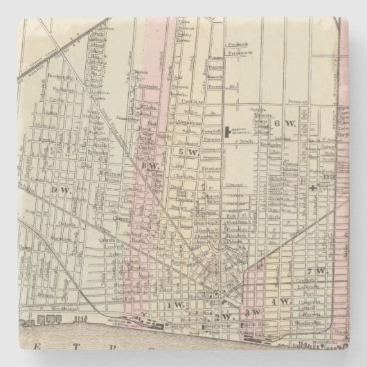 Detroit Stenen Onderzetter (Voorkant)