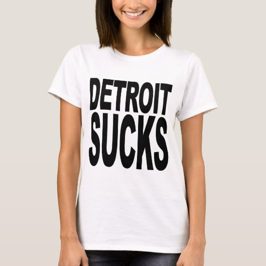 Detroit Sucks T-shirt (Voorkant)