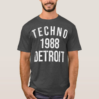 Detroit Techno 1988 -  Retro DJ Dance T-shirt