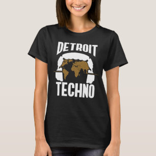 Detroit Techno House Muziekfestival Synthpop EDM D T-shirt