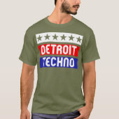 Detroit Techno House Muziekfestival USA EDM T-shirt (Voorkant)
