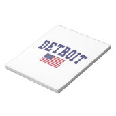 Detroit US Flag Notitieblok (Gedraaid)