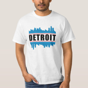Detroit USA City Cityscape Skyline Funny Gift Idea T-shirt