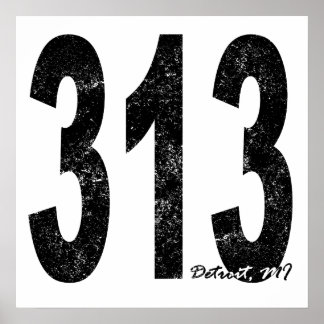 Detroit voor nood 313 poster