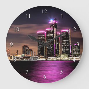 Detroit wandklok grote klok