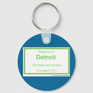 Detroit Welkom Sleutelhanger