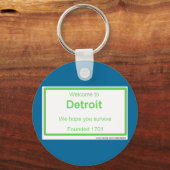 Detroit-welkom Sleutelhanger (Voorkant)