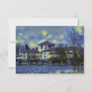 Detroit Yacht Club Sterrennacht Note Card Bedankkaart