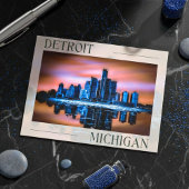 Detroit's Dusk Dreamscape Briefkaart