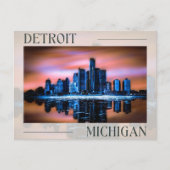 Detroit's Dusk Dreamscape Briefkaart (Voorkant)