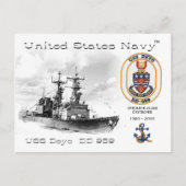 DÉTROYER USS DEYO DD-989 - CARTE POSTALE (Devant)