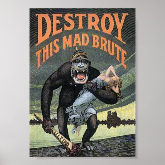 Détruisez Cette Affiche De Mad Brute (Devant)