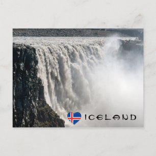 Dettifoss-waterval in Vatnajokull NP - IJsland Briefkaart