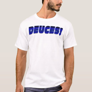 DEUCES-Blue-Black T-shirt