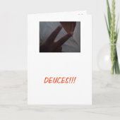 Deuces ! Carte de voeux de rupture (Devant)