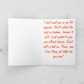 Deuces ! Carte de voeux de rupture (Intérieur)