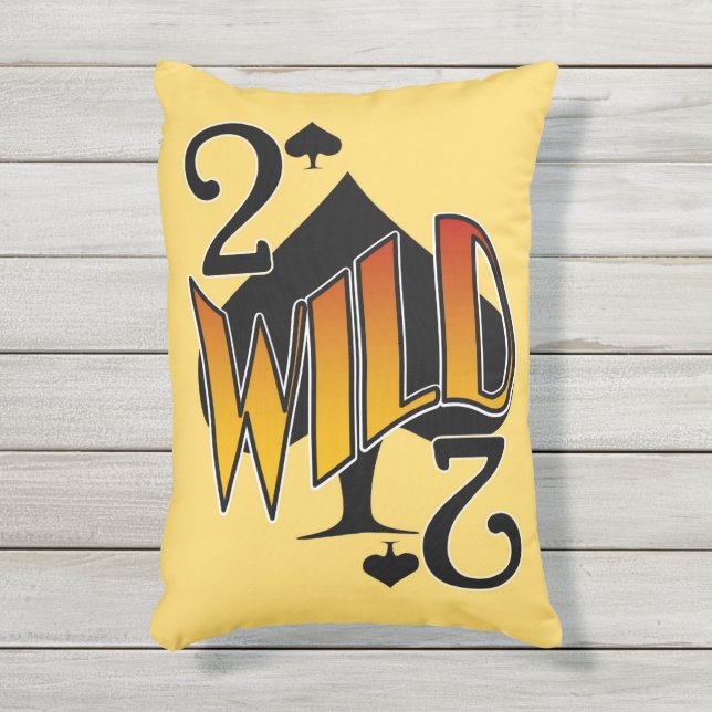 Deuces Wild 2 du Coussin de carte de pique (Devant (Vertical))