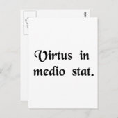 Deugd staat in het midden. briefkaart (Voorkant / Achterkant)