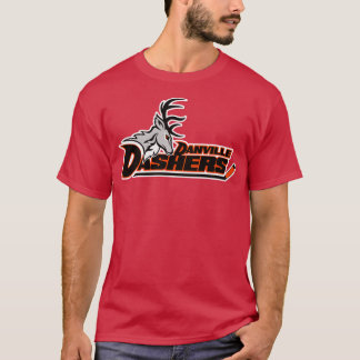 Deunct Danville Dashers Illinois Hockey Team T-shirt