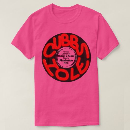 Deunct De Cubby Hole 80s Lesbische Nachtclub NYC T-shirt (Design voorkant)