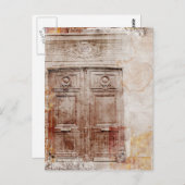 deur abstract briefkaart (Voorkant / Achterkant)